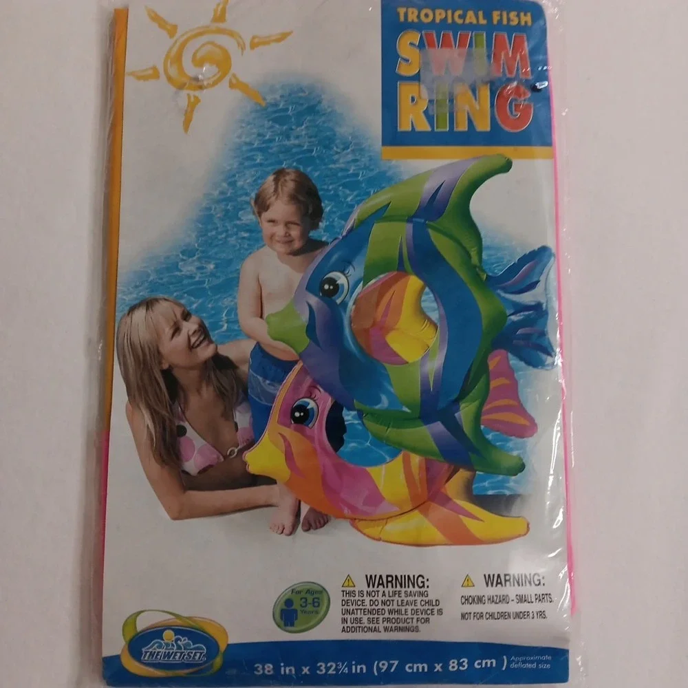 Intex -The Wet Set Tropical Fish Swim‎ Ring NEW (2009) Pink